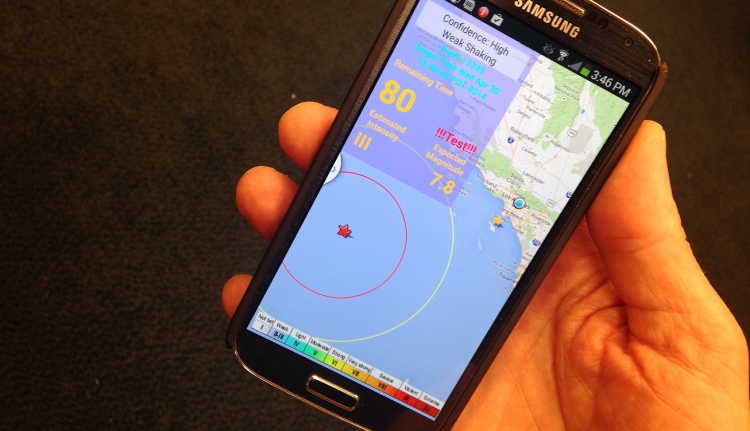 Мобильные телефоны смогут предупреждать о землетрясении